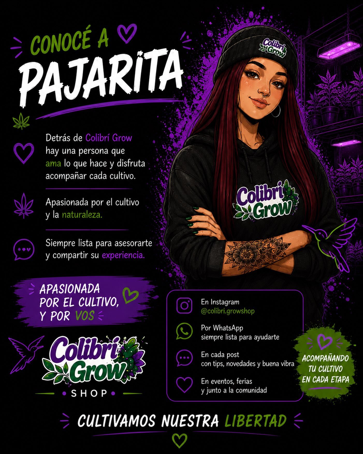 Presentación original de Pajarita en Instagram